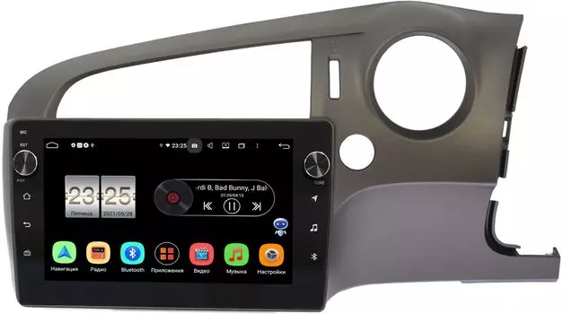 Штатная магнитола LeTrun BPX410-1118 для Honda Stream II 2006-2014 на Android 10 (4/32, DSP, IPS, с голосовым ассистентом, с крутилками) (+ Камера заднего вида в подарок!)