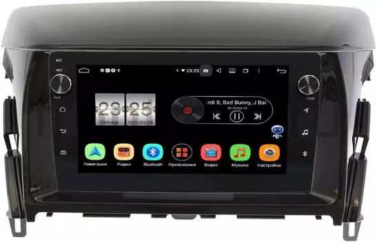 Штатная магнитола LeTrun BPX609-089 для Mitsubishi Eclipse Cross 2017-2021 (глянец) на Android 10 (4/64, DSP, IPS, с голосовым ассистентом, с крутилками) (+ Камера заднего вида в подарок!)
