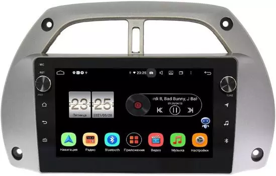 Штатная магнитола LeTrun BPX609-262 для Toyota RAV4 (XA20) 2000-2005 на Android 10 (4/64, DSP, IPS, с голосовым ассистентом, с крутилками) (+ Камера заднего вида в подарок!)