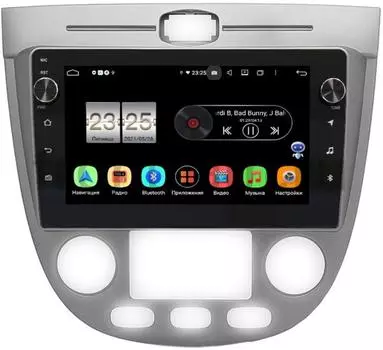 Штатная магнитола LeTrun BPX609-279 для Chevrolet Lacetti 2004-2013 (Тип 4) Универсал / Хэтчбек с климатом на Android 10 (4/64, DSP, IPS, с голосовым ассистентом, с крутилками) (+ Камера заднего вида в подарок!)