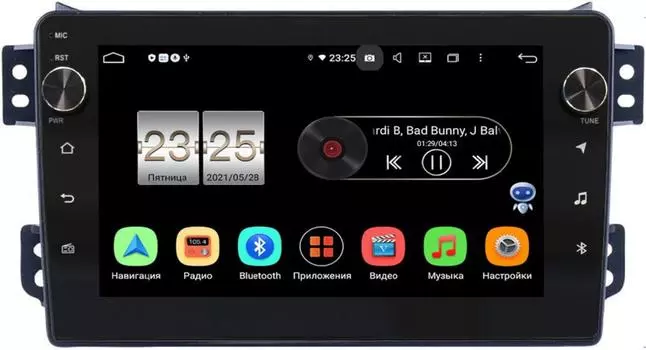 Штатная магнитола LeTrun BPX609-370 для Suzuki Splash (2008-2012) на Android 10 (4/64, DSP, IPS, с голосовым ассистентом, с крутилками) (+ Камера заднего вида в подарок!)
