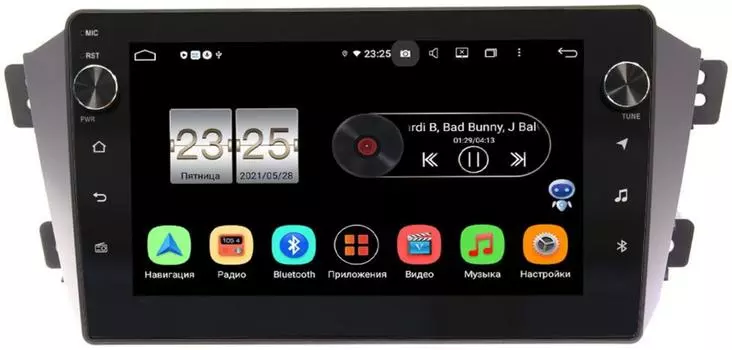 Штатная магнитола LeTrun BPX609-9055 для Geely Emgrand X7 2011-2018 на Android 10 (4/64, DSP, IPS, с голосовым ассистентом, с крутилками) (+ Камера заднего вида в подарок!)