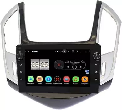 Штатная магнитола LeTrun BPX609-9265 для Chevrolet Cruze I 2012-2015 (черно-серый глянец) на Android 10 (4/64, DSP, IPS, с голосовым ассистентом, с крутилками) (+ Камера заднего вида в подарок!)
