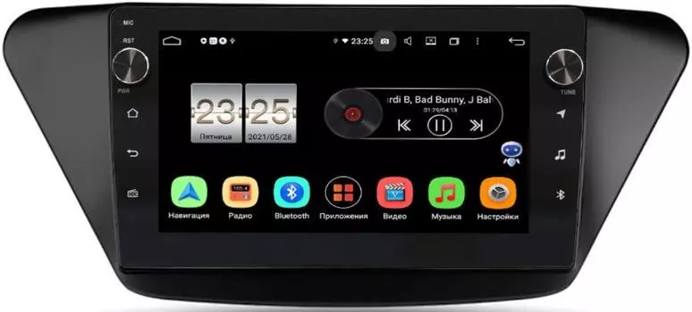 Штатная магнитола Lifan X50 2015-2021 LeTrun BPX609-590 на Android 10 (4/64, DSP, IPS, с голосовым ассистентом, с крутилками) (+ Камера заднего вида в подарок!)