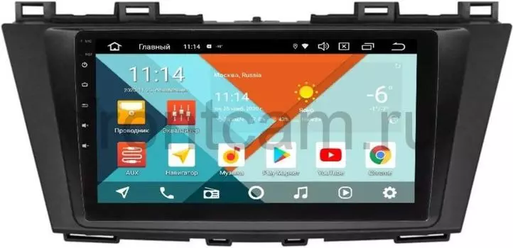 Штатная магнитола Mazda 5 II (CW), Premacy III (CW) 2010-2017 Wide Media KS9223QR-3/32 DSP CarPlay 4G-SIM на Android 10 (+ Камера заднего вида в подарок!)