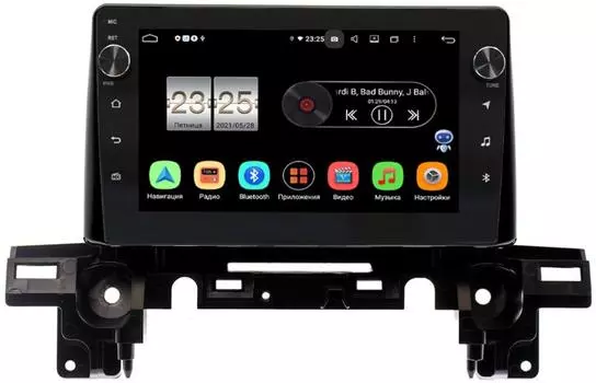 Штатная магнитола Mazda CX-5 II 2017-2021 для авто с джойстиком LeTrun BPX609-9066 на Android 10 (4/64, DSP, IPS, с голосовым ассистентом, с крутилками) (+ Камера заднего вида в подарок!)