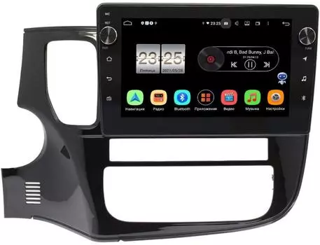 Штатная магнитола Mitsubishi Outlander III 2012-2019 LeTrun BPX410-1020 для авто без камеры на Android 10 (4/32, DSP, IPS, с голосовым ассистентом, с крутилками) (+ Камера заднего вида в подарок!)