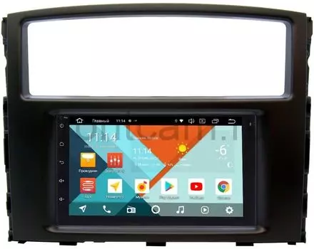 Штатная магнитола Mitsubishi Pajero IV 2006-2019 Wide Media MT7001PK-2/16-RP-MMPJ7Xc-24 на Android 9.1 (DSP 3G-SIM) (+ Камера заднего вида в подарок!)