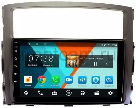 Штатная магнитола Mitsubishi Pajero IV 2006-2019 для авто с Rockford Wide Media MT9070MF-2/16 на Android 7.1.1 (+ Камера заднего вида в подарок!)