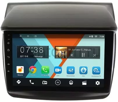 Штатная магнитола Mitsubishi Pajero Sport II 2008-2013, L200 IV 2006-2015 Wide Media MT9057MF-2/16 на Android 7.1.1 для авто без Navi (+ Камера заднего вида в подарок!)