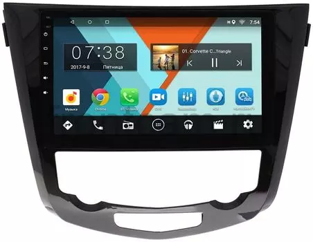 Штатная магнитола Nissan Qashqai II 2014-2017, X-Trail III (T32) 2015-2019 Wide Media MT1009MF-2/16 для авто без navi и 360 на Android 7.1.1 (+ Камера заднего вида в подарок!)