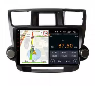 Штатная магнитола Parafar для Toyota Highlander 2007-2012 на Android 8.1.0 (PF035LTX) (+ Камера заднего вида в подарок!)