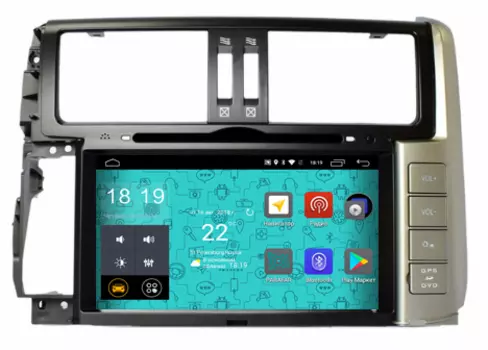 Штатная магнитола Parafar для Toyota Land Cruiser Prado 150 2010-2012 с DVD на Android 7.1.1 (PF065D) (+ Камера заднего вида в подарок!)