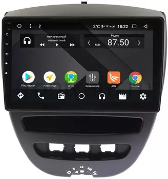 Штатная магнитола Peugeot 107 I 2005-2014 Wide Media CF10-1152PM-4/64 на Android 9.1 (TS9, DSP, 4G SIM, 4/64GB) (+ Камера заднего вида в подарок!)
