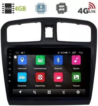 Штатная магнитола Renault Logan II, Sandero II 2013-2020 LeTrun 2801-2944 на Android 8.1 (8 ядер, 4G SIM, DSP, 4GB/64GB) (+ Камера заднего вида в подарок!)