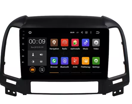 Штатная магнитола Roximo 4G RX-2008 для Hyundai SantaFe 2 (+ Камера заднего вида в подарок!)