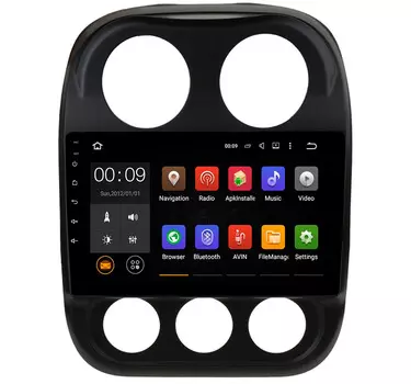 Штатная магнитола Roximo 4G RX-2203 для Jeep Compass (2011-2016) (+ Камера заднего вида в подарок!)