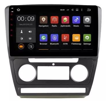 Штатная магнитола Roximo 4G RX-3202B для Skoda Octavia A5 black (+ Камера заднего вида в подарок!)