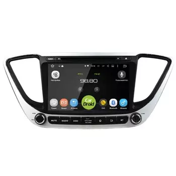 Штатная магнитола Roximo CarDroid RD-2011D для Hyundai Solaris 2017 (Android 9.0) DSP (+ Камера заднего вида в подарок!)