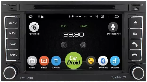 Штатная магнитола Roximo CarDroid RD-3703D для Volkswagen Touareg 2006 (Android 8.0) DSP (+ Камера заднего вида в подарок!)