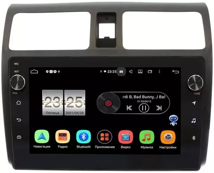 Штатная магнитола Suzuki Swift III 2004-2010 LeTrun BPX410-1024 на Android 10 (4/32, DSP, IPS, с голосовым ассистентом, с крутилками) (+ Камера заднего вида в подарок!)