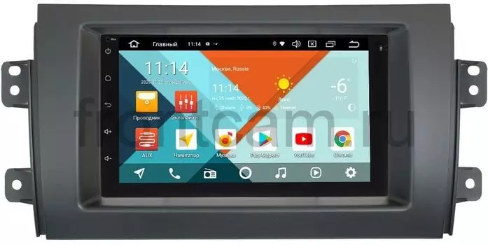 Штатная магнитола Suzuki SX4 I 2006-2014 Wide Media MT7001PK-2/16-RP-SZSX4-44 на Android 9.1 (DSP 3G-SIM) (+ Камера заднего вида в подарок!)