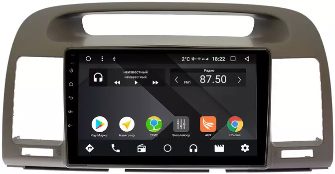 Штатная магнитола Toyota Camry V30 2001-2006 Wide Media CF9105-OM-4/64 на Android 9.1 (TS9, DSP, 4G SIM, 4/64GB) (+ Камера заднего вида в подарок!)