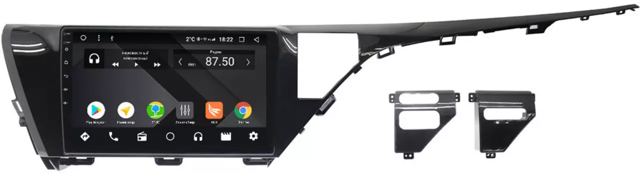 Штатная магнитола Toyota Camry V70 2018-2019 Wide Media CF1053-OM-4/64 на Android 9.1 (TS9, DSP, 4G SIM, 4/64GB) (для авто без камеры) (+ Камера заднего вида в подарок!)