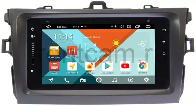Штатная магнитола Toyota Corolla X 2006-2013 Wide Media MT6901PK-2/16-RP-TYCV14XW-05 на Android 9.1 (DSP 3G-SIM) (+ Камера заднего вида в подарок!)
