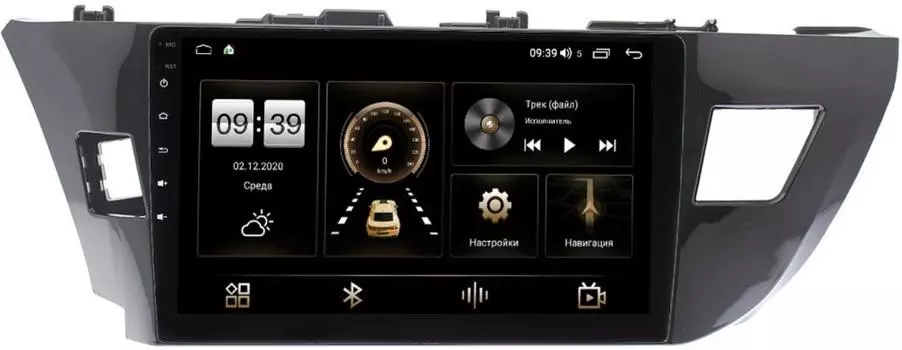 Штатная магнитола Toyota Corolla XI 2013-2015 LeTrun 4165-1026 на Android 10 (4G-SIM, 3/32, DSP, QLed) (для авто с камерой) (+ Камера заднего вида в подарок!)
