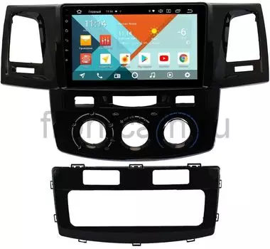 Штатная магнитола Toyota Hilux VII 2011-2017, Fortuner I 2005-2013 Wide Media KS9125QM-2/32 DSP CarPlay 4G-SIM Android 10 (+ Камера заднего вида в подарок!)