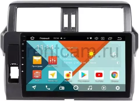 Штатная магнитола Toyota Land Cruiser Prado 150 2013-2017 (темно-серая) Wide Media KS1998QM-2/32 DSP CarPlay 4G-SIM на Android 10 (для авто без 4 камер) (+ Камера заднего вида в подарок!)