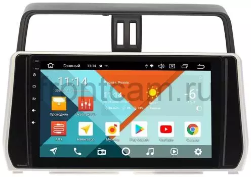 Штатная магнитола Toyota Land Cruiser Prado 150 Wide Media KS1038QR-3/32 DSP CarPlay 4G-SIM на Android 10 (для авто без 4 камер) (+ Камера заднего вида в подарок!)