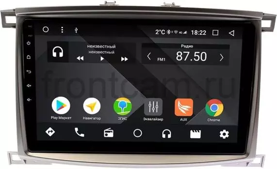 Штатная магнитола Toyota LC 100 2002-2007 Wide Media CF1098PM-4/64 на Android 9.1 (TS9, DSP, 4G SIM, 4/64GB) (+ Камера заднего вида в подарок!)