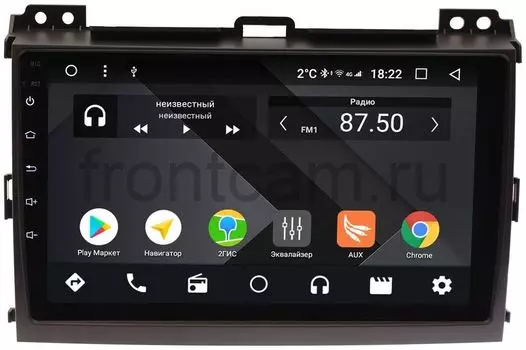 Штатная магнитола Toyota LC Prado 120 2002-2009 без усилителя Wide Media CF9063-OM-4/64 на Android 9.1 (TS9, DSP, 4G SIM, 4/64GB) (+ Камера заднего вида в подарок!)