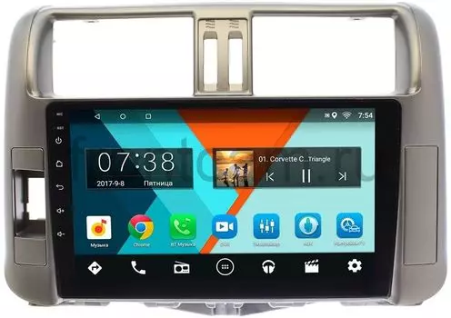 Штатная магнитола Toyota LC Prado 150 2009-2013 Wide Media MT9005MF-2/16 (для авто с усилителем) на Android 7.1.1 (+ Камера заднего вида в подарок!)