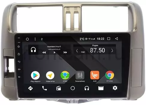 Штатная магнитола Toyota LC Prado 150 2009-2013 Wide Media CF9005-OM-4/64 (для авто с усилителем) на Android 9.1 (TS9, DSP, 4G SIM, 4/64GB) (+ Камера заднего вида в подарок!)