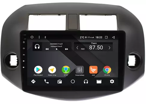 Штатная магнитола Toyota RAV4 (XA30) 2006-2013 Wide Media CF1001-OM-4/64 на Android 9.1 (TS9, DSP, 4G SIM, 4/64GB) (+ Камера заднего вида в подарок!)