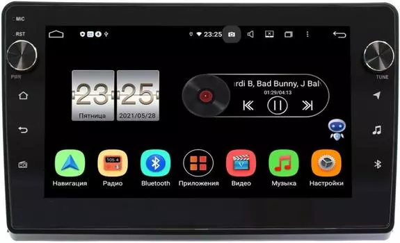 Штатная магнитола Toyota Sienna 2 (2003-2010) LeTrun BPX609-9429 на Android 10 (4/64, DSP, IPS, с голосовым ассистентом, с крутилками) (+ Камера заднего вида в подарок!)