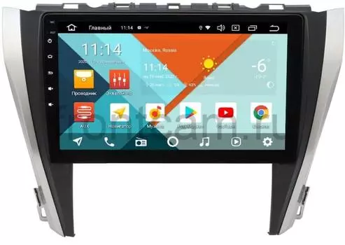 Штатная магнитола Wide Media KS1045QR-3/32 DSP CarPlay 4G-SIM для Toyota Camry V55 2014-2018 (для авто без камеры) на Android 10 (+ Камера заднего вида в подарок!)