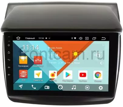 Штатная магнитола Wide Media KS9057QR-3/32 DSP CarPlay 4G-SIM для Mitsubishi Pajero Sport II 2008-2014, L200 IV 2006-2015 на Android 10 для авто без Navi (+ Камера заднего вида в подарок!)