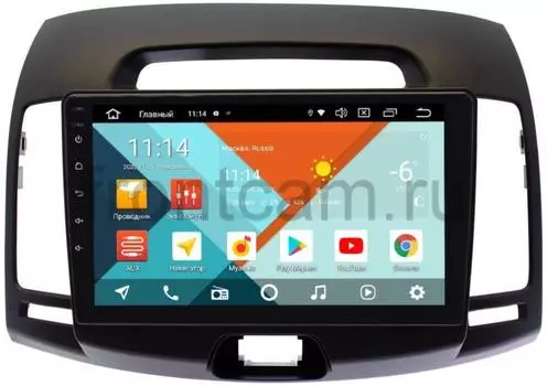 Штатная магнитола Wide Media KS9077QM-2/32 DSP CarPlay 4G-SIM для Hyundai Elantra IV (HD) 2006-2011 (темно-серая) Android 10 (+ Камера заднего вида в подарок!)