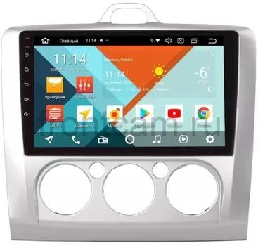 Штатная магнитола Wide Media KS9157QM-2/32 DSP CarPlay 4G-SIM для Ford Focus 2005-2011 с печкой Android 10 (+ Камера заднего вида в подарок!)
