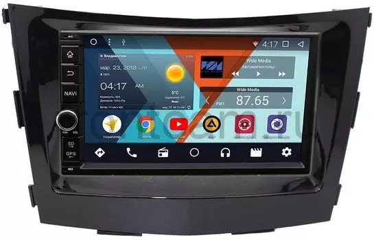 Штатная магнитола Wide Media WM-VS7A706-OC-2/32-RP-SYTV-16 для SsangYong Tivoli, XLV 2015-2018 Android 8.0 (+ Камера заднего вида в подарок!)