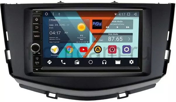 Штатная магнитола Wide Media WM-VS7A706-OC-2/32-RP-LFX60-17 для Lifan X60 I 2012-2016 Android 8.0 (+ Камера заднего вида в подарок!)