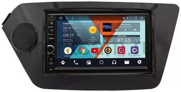 Штатная магнитола Wide Media WM-VS7A706-OC-2/32-RP-KIRI-27 для Kia Rio III 2011-2017 Android 8.0 (+ Камера заднего вида в подарок!)