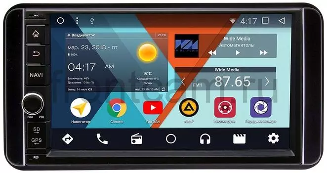 Штатная магнитола Wide Media WM-VS7A706-OC-2/32-RP-TYUNC-43 для Toyota универсальная Android 8.0 (+ Камера заднего вида в подарок!)