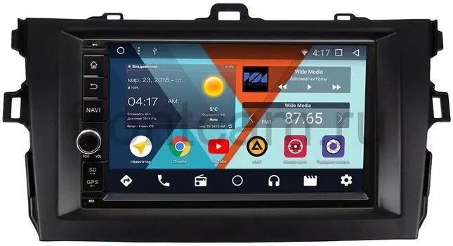 Штатная магнитола Wide Media WM-VS7A706-OC-2/32-RP-TYCV14XB-47 для Toyota Corolla X 2006-2013 Android 8.0 (+ Камера заднего вида в подарок!)