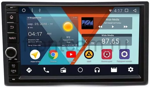 Штатная магнитола Wide Media WM-VS7A706-OC-2/32-RP-HNUND-53 для Honda универсальная Android 8.0 (+ Камера заднего вида в подарок!)