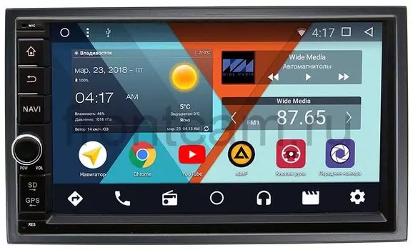 Штатная магнитола Wide Media WM-VS7A706-OC-2/32-RP-CHTG-46 для Chery Tiggo, Fora, Very, Bonus Android 8.0 (+ Камера заднего вида в подарок!)